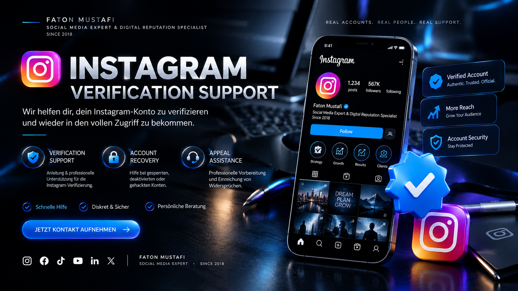 Instagram Verification Support Banner